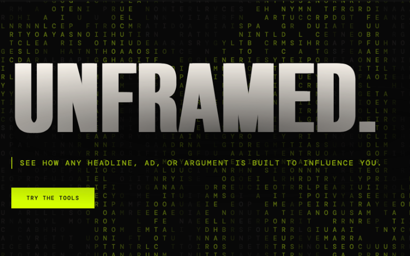 Unframed critical thinking tools
